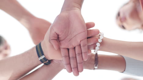 solidaridad, el fondo y las manos de la gente de negocios