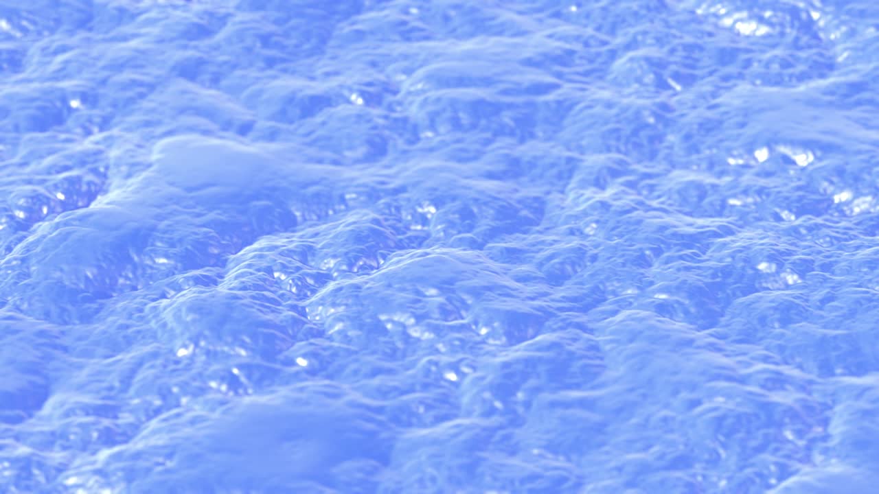 블루 그라누레이티드 액체 파동