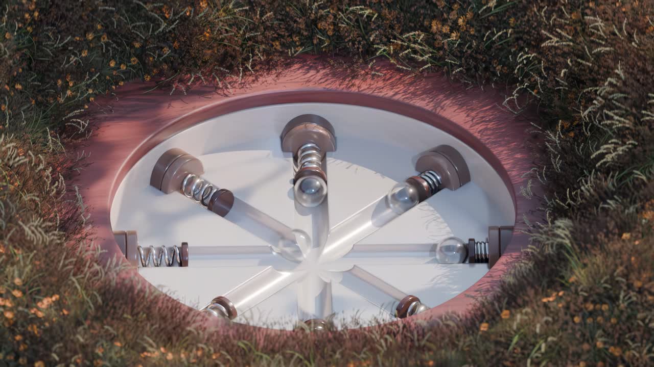 Hidden Underground Mechanical Device