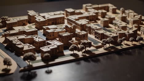 architectural model of a city