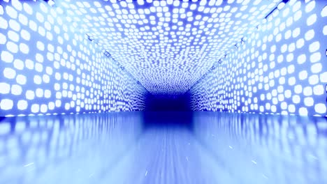 corredor de láser violeta chispas luces de neón viajes espaciales interestelares universo concepto de arte 4k