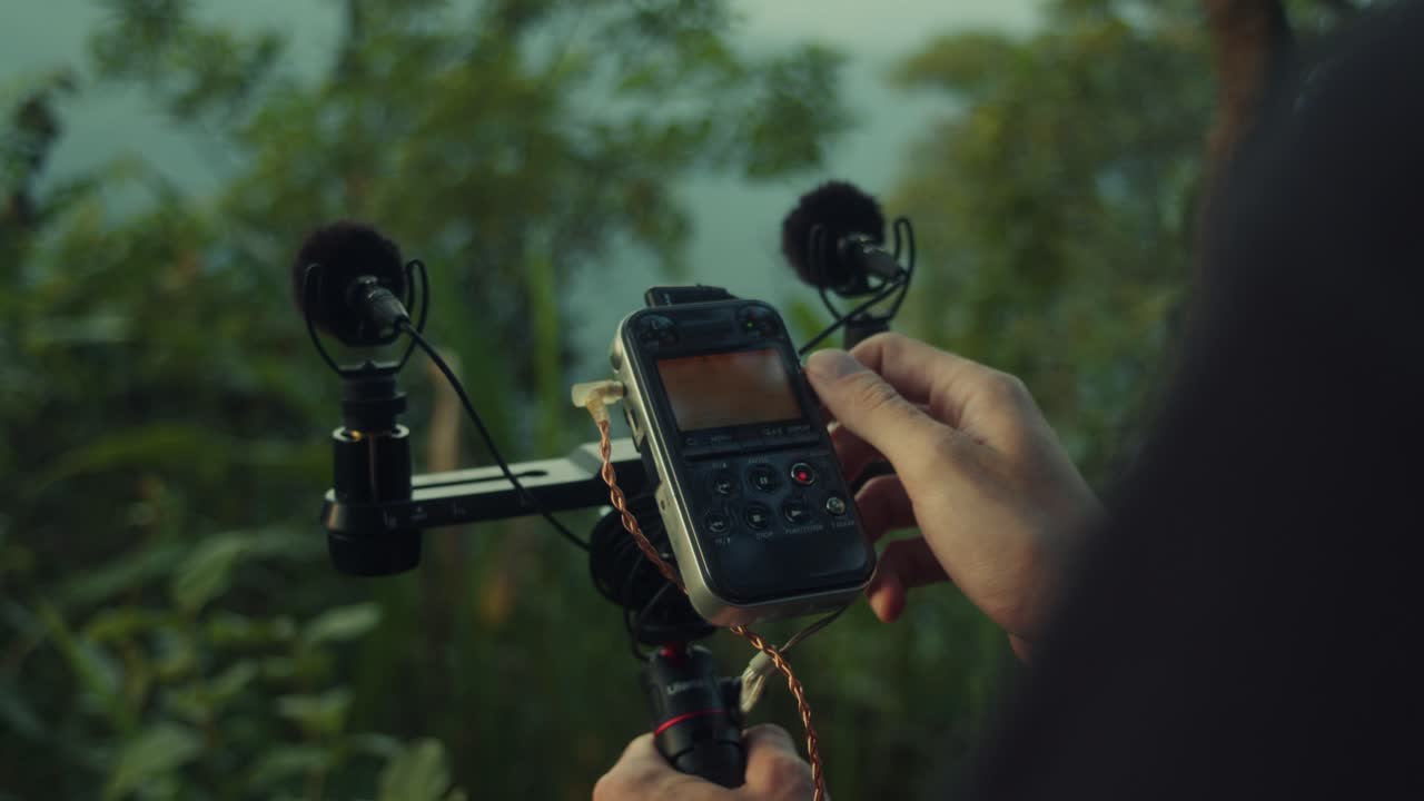 Sound Recording Setup in Nature
