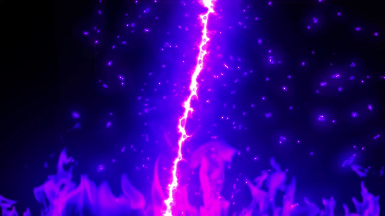 fuego púrpura contra la animación de bucle de fondo de la interfaz
