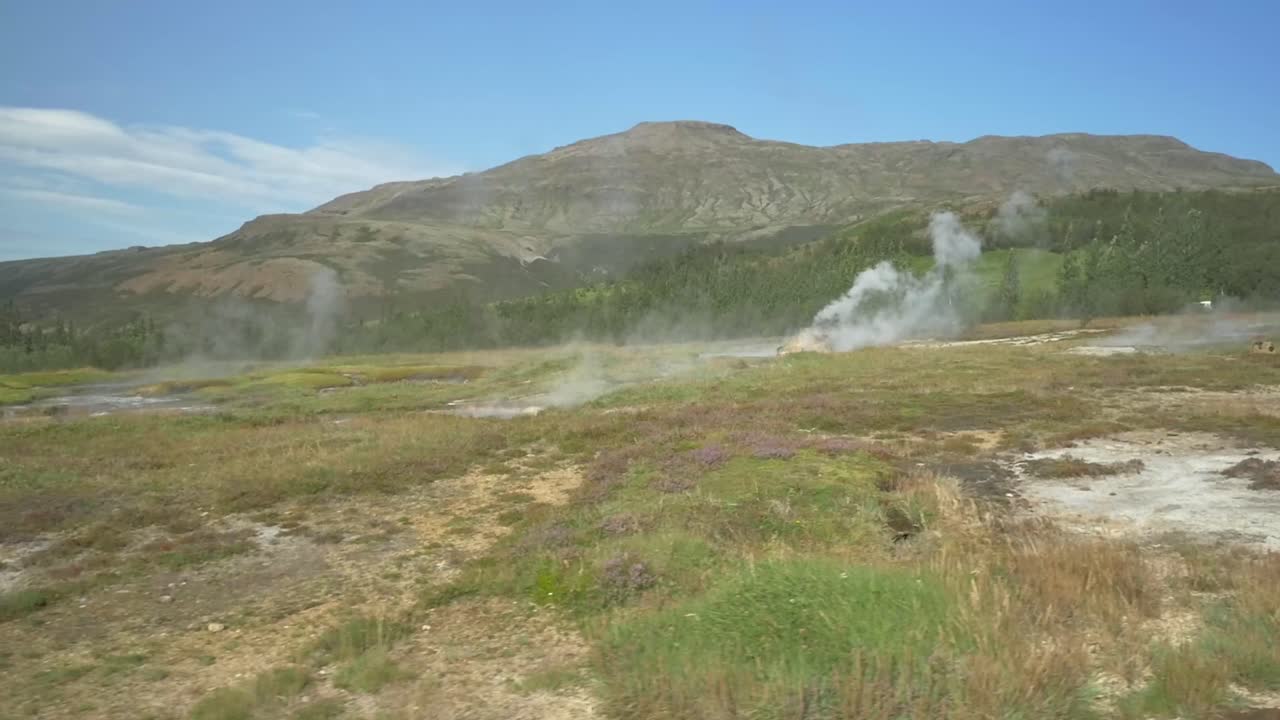 Iceland beautiful hot springs shot