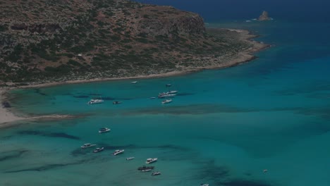la bahía de balos en creta, grecia, filmada con una lente vintage rec 709