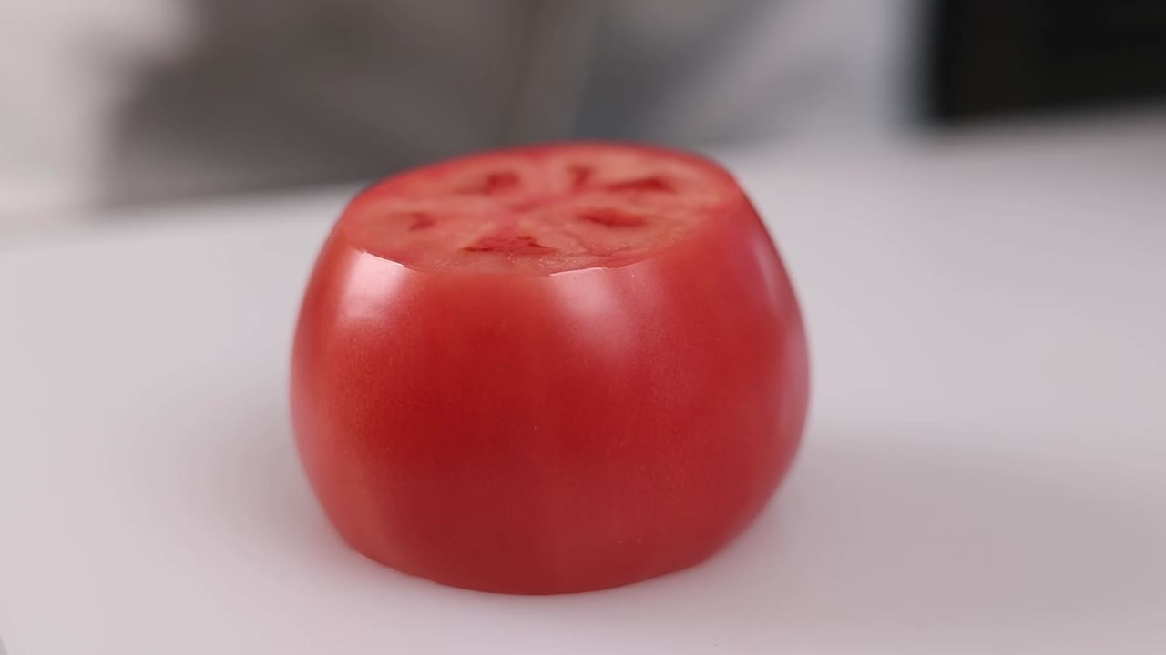 토마토를 잘라내는 것