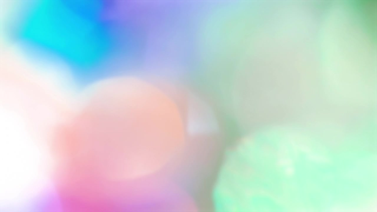 Vazamentos de Luz Bokeh Coloridos Desvanecendo e Reaparecendo