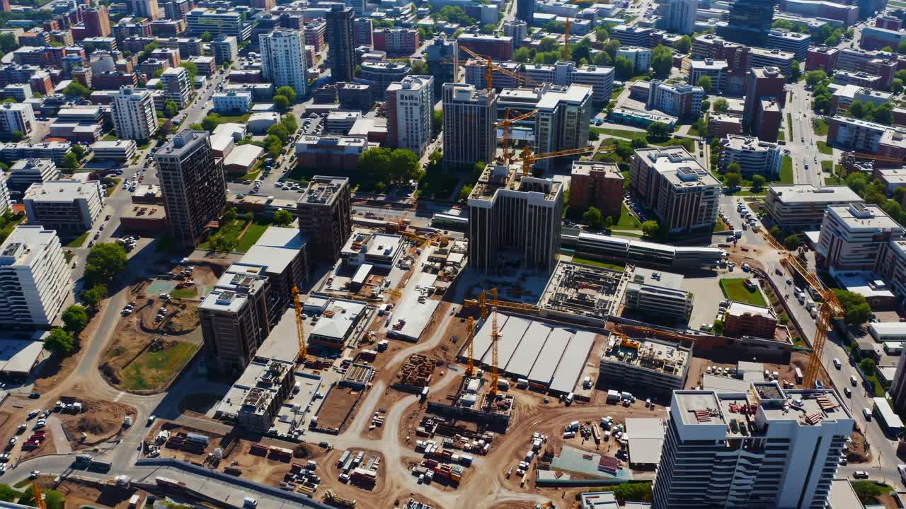 Urban Development Project with Construction Site