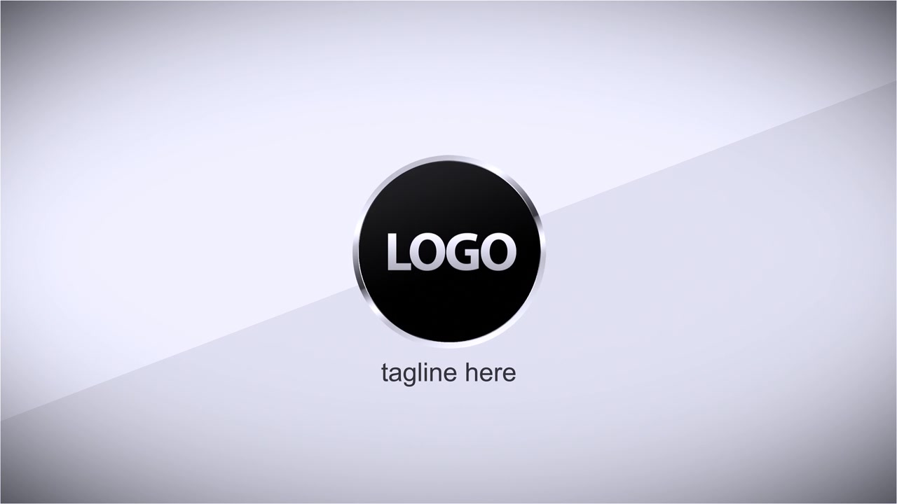 Præsentationsskabelon til logo og tagline