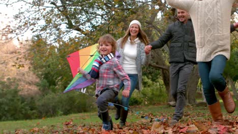 happy family having fun together