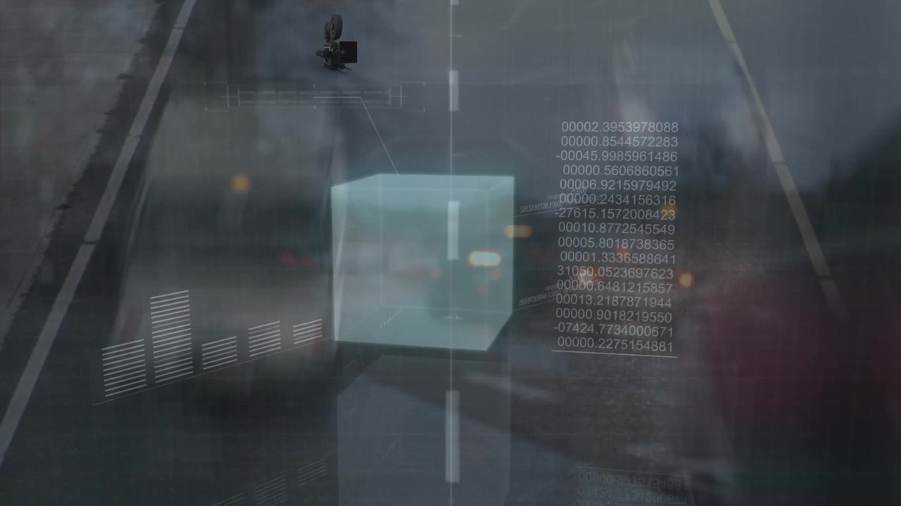 Animation af finansielle data og grafer over vejtrafik