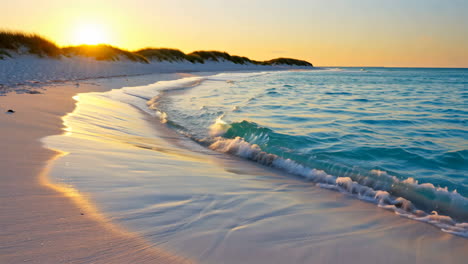 beautiful beach at sunset