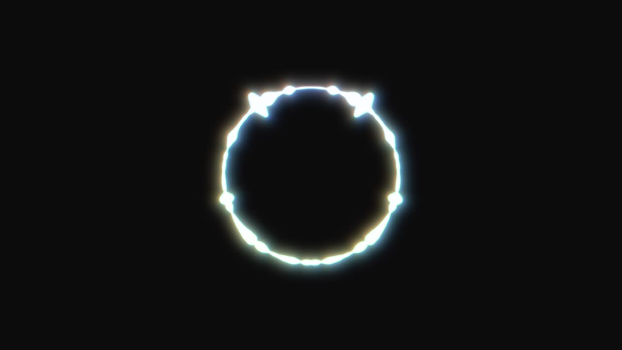 Circular interface audio voice music sound spectrum equalizer