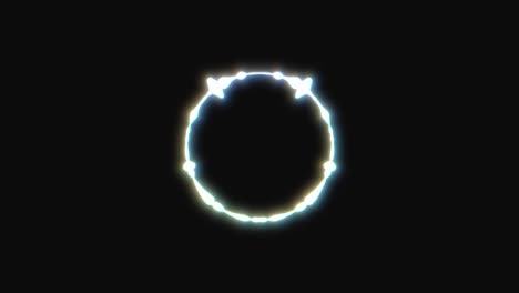 interfaz circular de audio voz música ecualizador del espectro de sonido