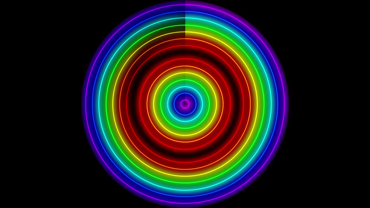 Neon line illumination animation motion graphics