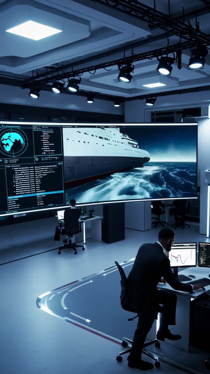 Modern Ship Control Room Simulation