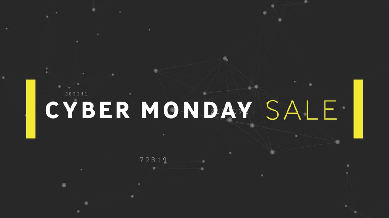 회색 배경에 사이버 월요일 판매