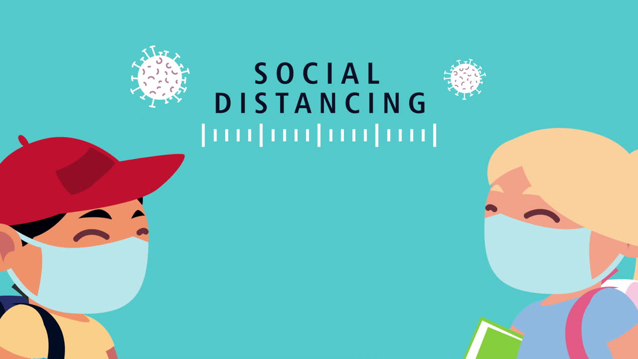 학교에서 사회적 거리를 두는 것