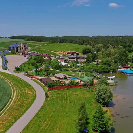 aerial view of vacation resort