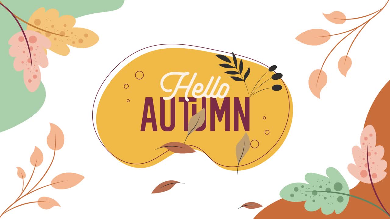 Animación "Hola Otoño" perfecta para intros