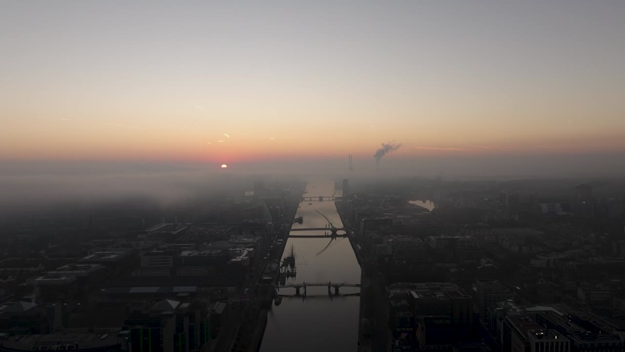 Unbelievable fog conditions in Dublin 4K Cinematic Drone Footage 05- Co.Dublin - Ireland