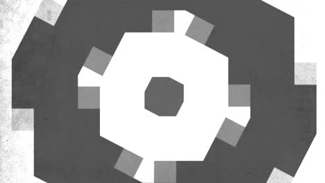 atractivo patrón geométrico - un complejo arreglo de formas en una imagen monocromática