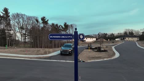 a fancy and special built street sign