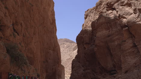 the todra gorge canyon formation in morocco panoramic view of stone rock formation