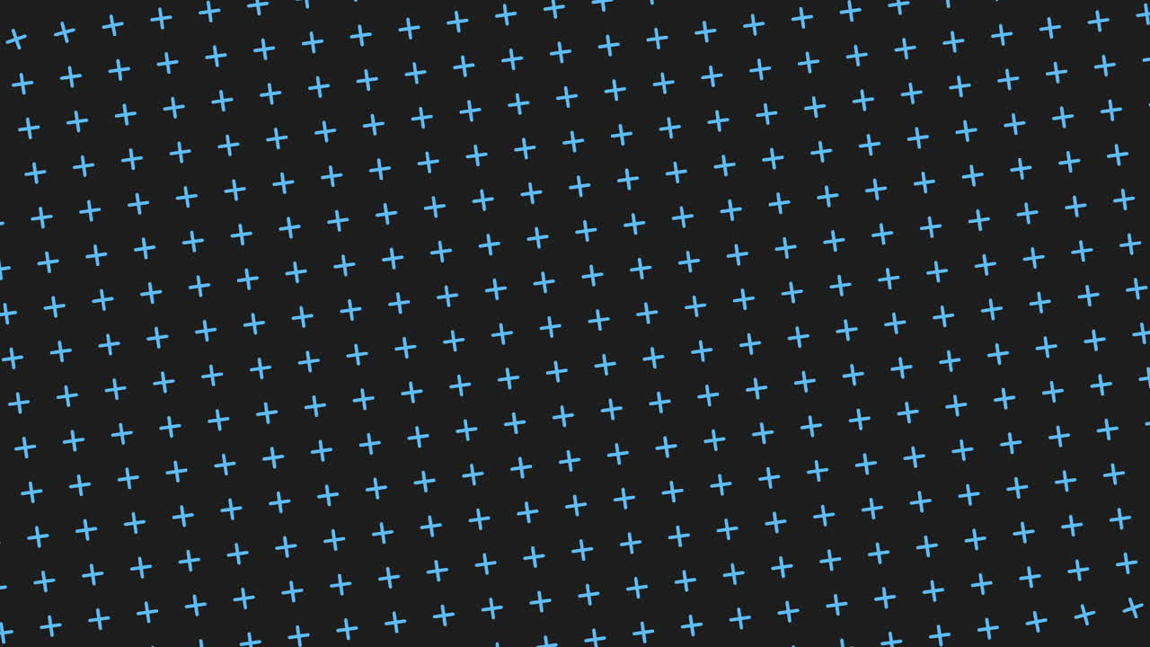симметричная сетка синих крестов на черном фоне