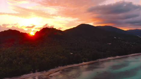 Beautiful-Aerial-view-beautiful-landscape-of-sea-and-beach-in-Samui-island-Thailand