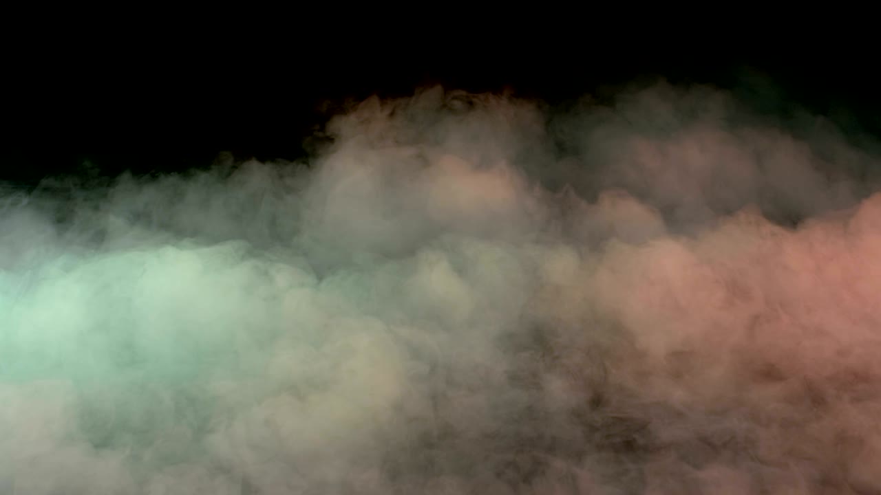 현실적인 건조 얼음 연기 구름