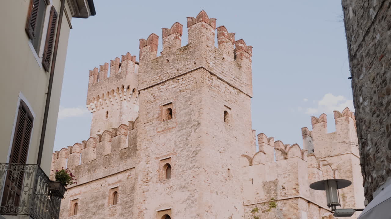 Medieval Castle in a Quaint European Town