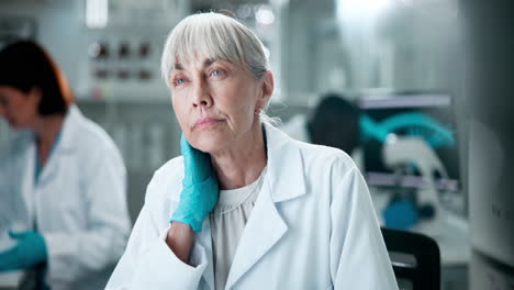 female scientist working in a lab
