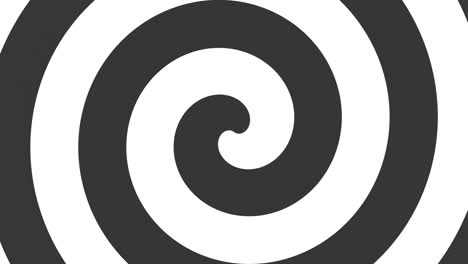 espiral de hipnosis rotativa y en bucle negra y blanca