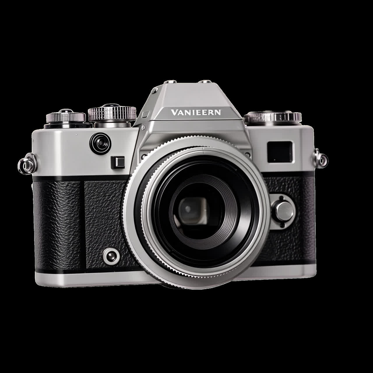 Animazione di macchina fotografica vintage con design retrò isolata, video 4K trasparente, canale alfa