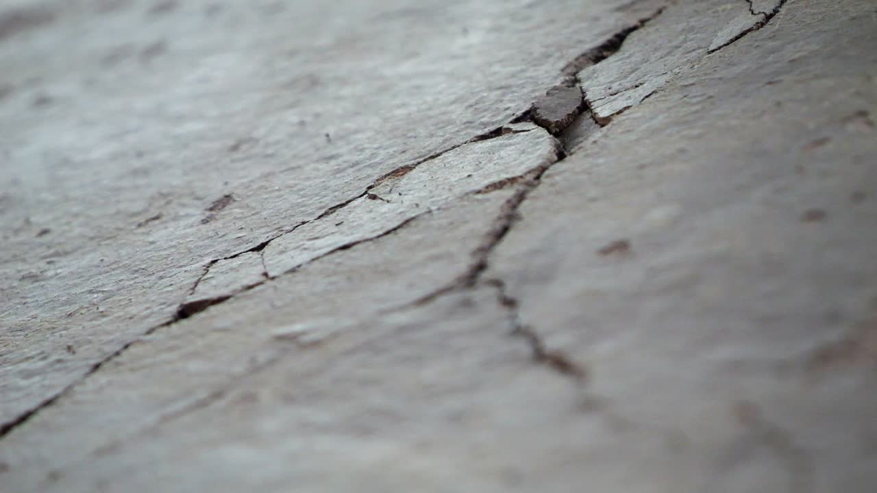 Close-Up of Structural Crack in Active Historic Church Wall