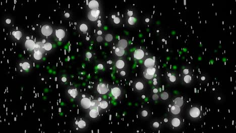 animación de formas y puntos sobre fondo negro