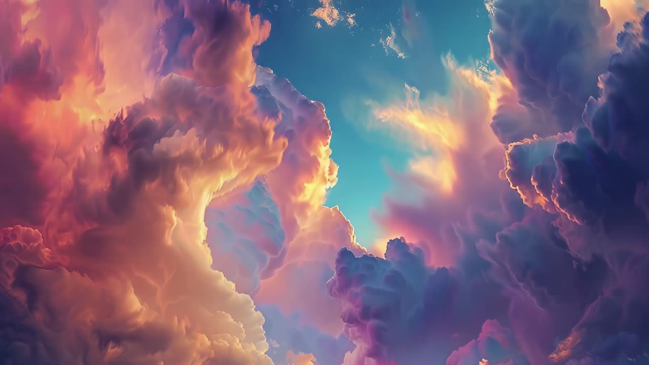 Vibrant Cloudscape at Sunrise/Sunset