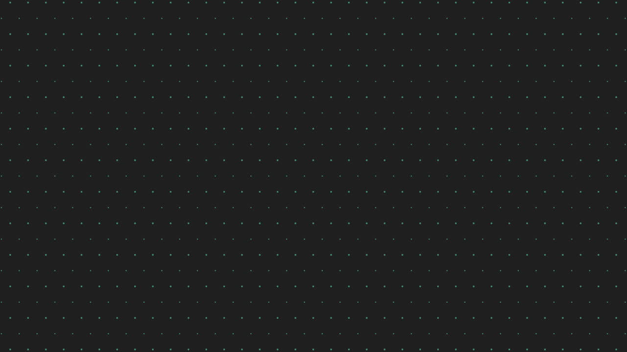An intricate design featuring a grid pattern of small black dots overlapping on a dark backdrop, creating a subtle and textured visual effect