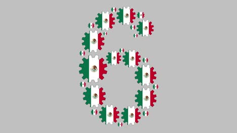 número seis mexicano