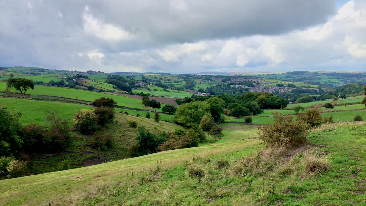 hermosa campiña inglesa en el norte de inglaterra
