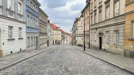 empty cobblestone street in a historic european city