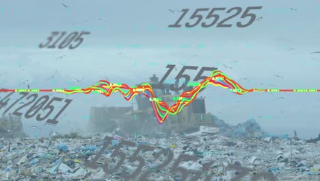 Animation-of-financial-data-processing-over-a-garbage-dump