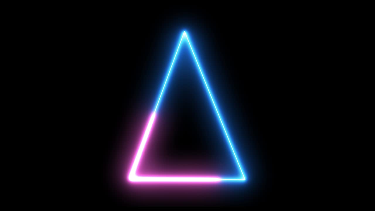 추상적인 네온, 리드 스어, 경계. 미래의 다채로운 렌더