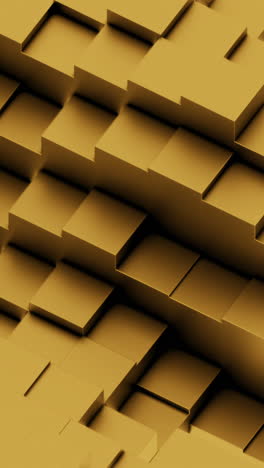 abstract geometric pattern of golden cubes