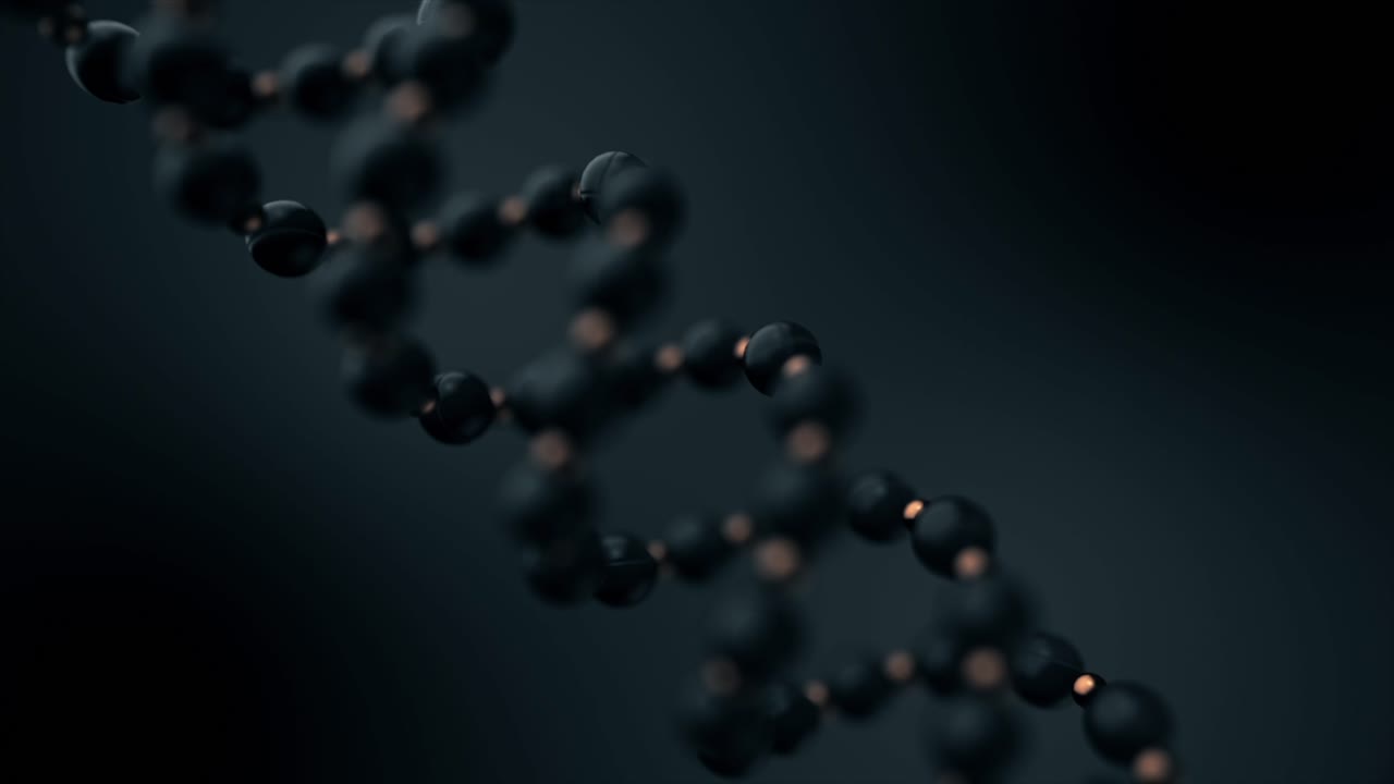 renderizado en 3d de una doble hélice de adn