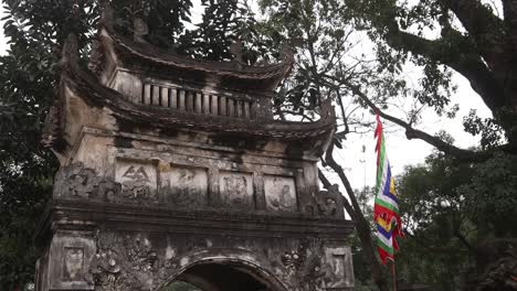 ancient stone temple in vietnam
