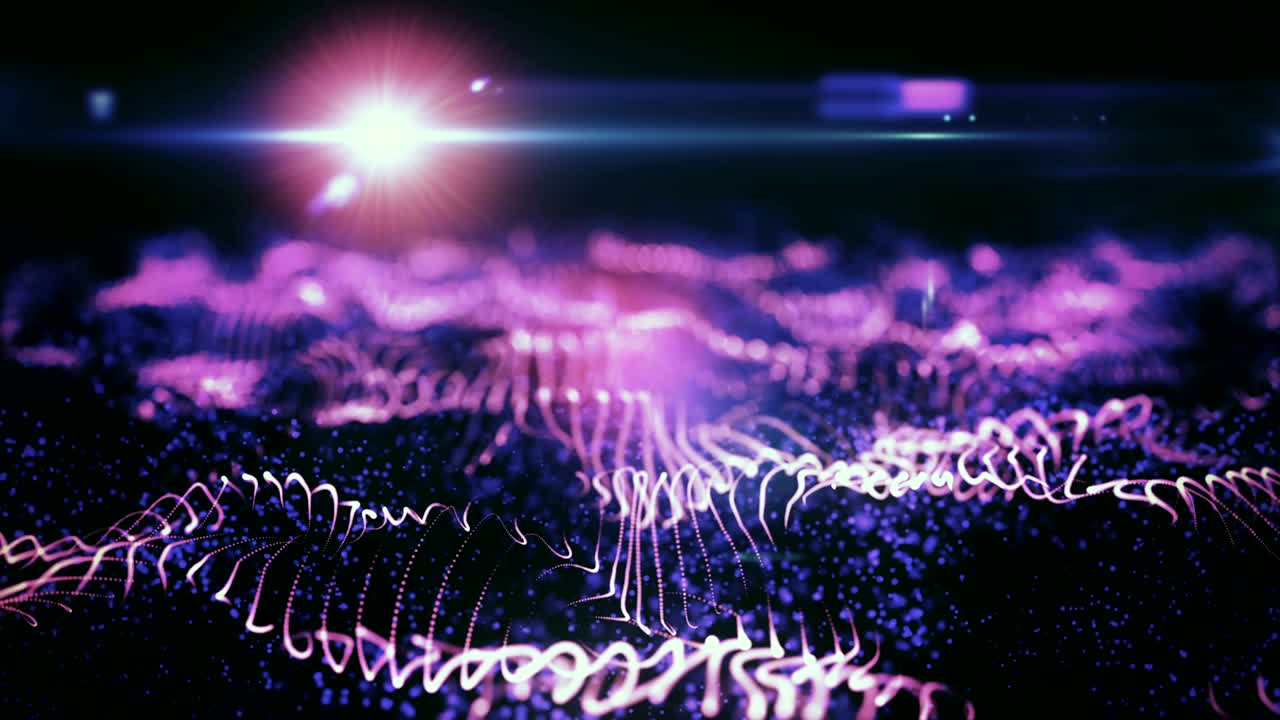 오디오 파동 형태의 끊임없는 루프.