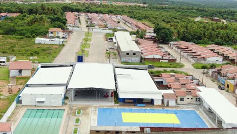 aerial shot of town in natal