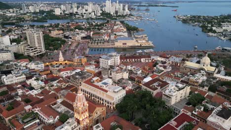 flying above cartagena, colombia